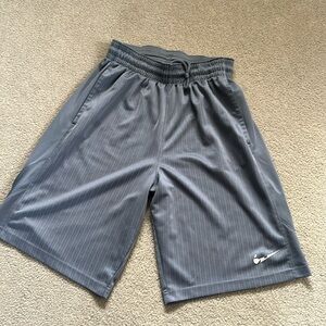 Men’s Nike basketball shorts size medium color grey